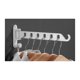 thumbnail image 1 of Colgador de pared, perchero de pared, colgador de ropa plegable de pared giratorio para balcón, baño, hotel (blanco), 1 of 5
