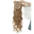 thumbnail image 2 of MY-LADY Drawstring Big Wavy Ponytail Curly Clip in Hair Bun Extensions Synthetic Long Hair for Women Black Brown Blonde 24", 2 of 7