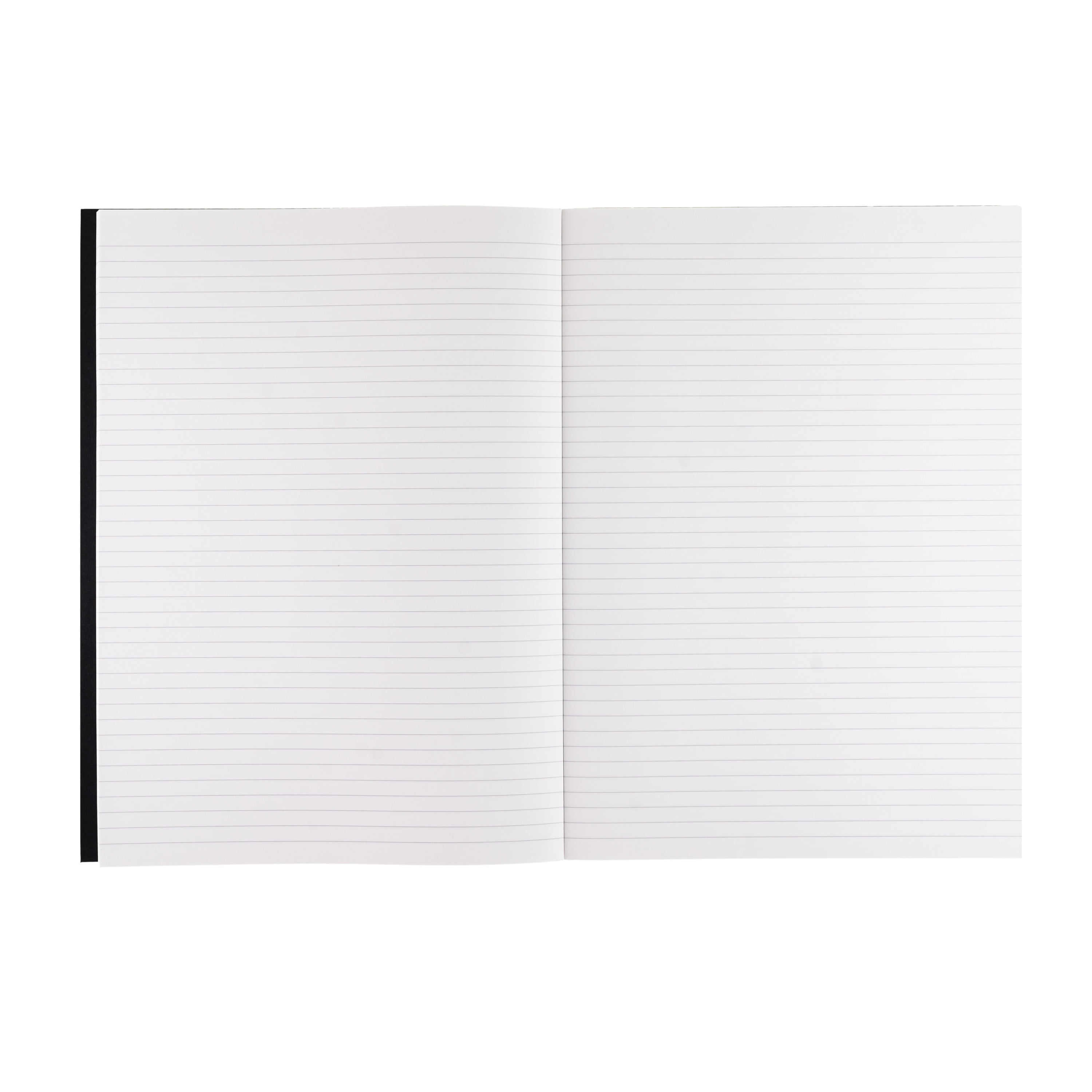 Fabriano Ecoqua Plus Glue-Bound Notebook, 8.3" x 11.7", A4, Lined, Black