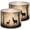 Color 4, variant on Linen Drum Lamp Shades Rustic Forest Silhouette Bear Mountain Landscape Hunting Wildlife 13" x 13" x 10" Lampshade for Table Lamps Floor Lamps Lamp Shade Replacement Easy Assembly Required