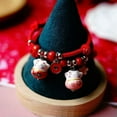 thumbnail image 6 of EOEMY 1Pc Handmade Rope Lucky Cat Bracelet Women Girls Gift Tassel Maneki Neko Bangles-3, 6 of 8