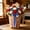 White-2B, variant on MMJ Patriotic Ribbon Bows Independence Day Decoration Polyester Wreath Ornament 4th Of July Party Home Accent Piece Wall Decor 7.48x4.72in