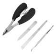 thumbnail image 3 of Qiilu Waterproof Nail File 4pcs Nail Trimming Tool Portable Stainless Steel Nail File, 3 of 8