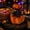 Orange#9, variant on 3.9 Inch Black Flocked Velvet Pumpkin Halloween Decoration Rhinestone Accent Artificial Tabletop Centerpiece Ornament Fall Home Decor Set