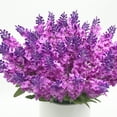 thumbnail image 4 of Enova Home 40 Heads Lavender Arrangement in White Ceramic Vase, 4 of 4