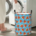 thumbnail image 6 of KLL Cartoon Watermelon Waterproof Foldable Laundry Hamper Bucket with Handles for Storage Bin,Kids Room,Home Organizer (Small ), 6 of 7
