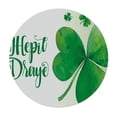 thumbnail image 4 of WERPE Round Tablecloth Sign St. Patricks Day Decor & Spring Easter Decoration Outdoor Picnic Camping and Indoor Kitchen Dining Party White, 4 of 8
