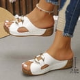 thumbnail image 6 of Women's Thong Sandals Indoor and Outdoor Beach Flip Flop Fashion Casual Versatile Roman Style Spring And Summer Breathable Thick-Soled Beach Sandals, 6 of 7