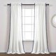 thumbnail image 1 of Panel de cortina de ventana con pompones Lush Decor Azul marino individual 50X84 16T004294, 1 of 2
