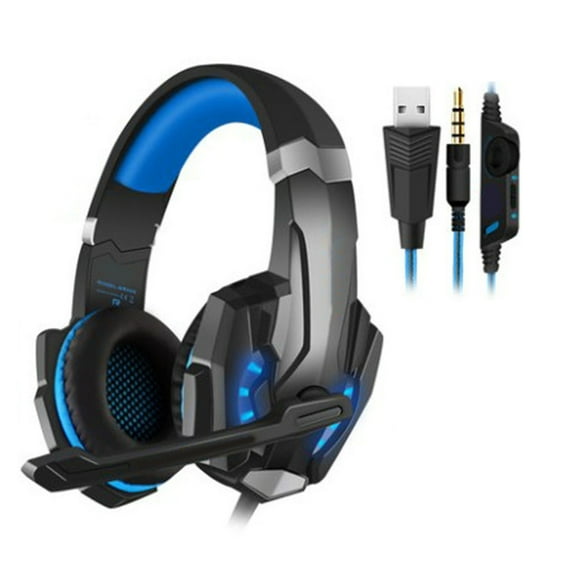 G9000 Over Ear Gaming Headset with Microphone LED Light and Bass Surround