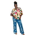 thumbnail image 2 of Women's Plus Size Distressed Flare Denim Pants, 2 of 6