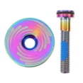 thumbnail image 1 of MasteelfCA 1 Set Titanium Alloy Bike Bowl Cover Practical Bike Front Fork Stem Cover, 1 of 8