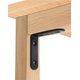 thumbnail image 3 of Soportes para trabajo pesado, junta metálica de soporte de esquina de hierro grande, para gabinete de muebles de estantería de madera2 (tamaño de esquina 50 * 50 * 2, 4 orificios) 2 (extensi, 3 of 4