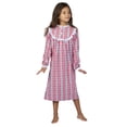 thumbnail image 1 of Lanz Girls' Nightgown Ruffle Granny Gown Long Sleeve Pajama, 1 of 5