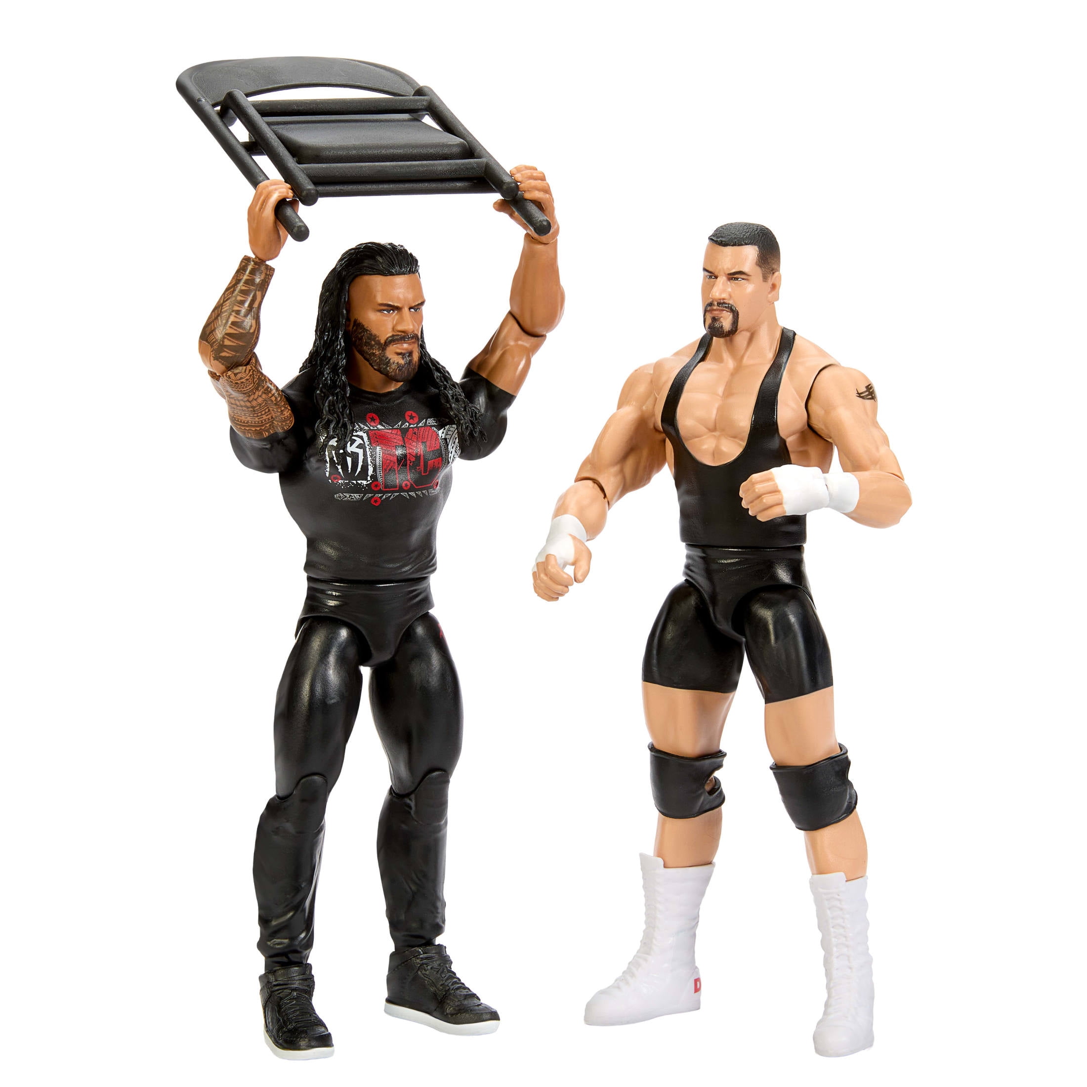 WWE Main Event Showdown Roman Reigns vs Bron Breakker Action Figures Set, Series #28, 6-inch