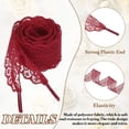thumbnail image 4 of 2 pares de cordones planos, ancho de 2.2 cm y longitud de 140 cm, color rojo vino, 4 of 7