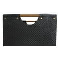 thumbnail image 3 of Better Homes & Gardens Fabric Cube Storage Bins (12.75" x 12.75"), Black Woven, 2 Pack, 3 of 7