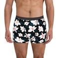 thumbnail image 2 of Goofa Lilies Flowers Printed Men's Boxer Briefs Underwear, Moisture-Wicking Underwear, Trunk,Soft and Breathable Cotton Underwear-, 2 of 9