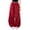 Red, variant on Girls Cargo Pants Solid Side Pocket Elastic Waist Drawstring Adjustable Straight Trousers 5-15 Years