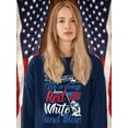 thumbnail image 2 of Always Red White Blue Sweatshirt Women -Image by Shutterstock, Female 5X-Large, 2 of 4
