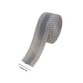 thumbnail image 2 of Cateissary Pantalones autoadhesivos bucal Hierro en el borde Parches de poliéster Acortar Pantalones Bufanda Costura Artesanía Confección Artesanía Gris 2m, 2 of 6