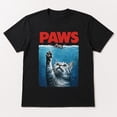 thumbnail image 3 of Funny Cat Paws Graphic T-Shirt, Unisex Classic Fit Animal Tee, 3 of 9