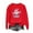 #023-Red, variant on Craaazy Santa Christmas Graphic Sweatshirt Long Sleeve Xmas Pullover Shirt Gifts