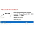 thumbnail image 2 of Power Steering Pressure Line Hose Assembly - Compatible with 2007 - 2009 Suzuki XL-7 3.6L V6 2008, 2 of 2