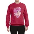 thumbnail image 2 of Wild Bobby, Shore Surfer Betty Boop Betty Boop Unisex Crewneck Sweatshirt, Vintage Heather Red, Small, 2 of 5