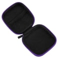 thumbnail image 3 of Estuche portátil para almacenamiento de auriculares pequeños, bolsa de transporte, caja (púrpura), 3 of 8