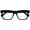 Black (Clear Lens) - 1 Pair, variant on OPULIZE ERA Blue Light Glasses for Women Men, Oversized Frame with Orange Lens and UV400 Protection, Anti-Reflective & Anti-Glare, Computer & Screen Glasses, Black (Pack of 1)