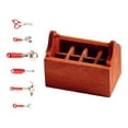 thumbnail image 3 of Rushawy 1/12 Dollhouse Repair Tools Box Mini Garden DIY Tools Case Dioramas Coffee Table red tools, 3 of 7