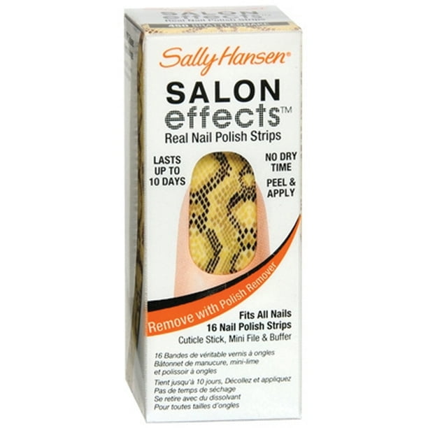 Sally Hansen Salon Effects Real Nail Polish Strips 450 Brattlesnake - 16 CT Sally Hansen Salon Effects Real Nail Polish Strips 450 Brattlesnake - 16 CT