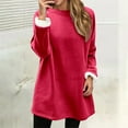 thumbnail image 2 of Hoodless Sweatshirt Autumn Winter Warm Pullover Dress With Drawstring For Casual Home Wear Ideal For Comfortable Everyday Outfits,Size:XXL, 2 of 8