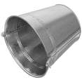 thumbnail image 1 of unbranded Small Metal Bucket with Handle Plated Silver for Storage and Floral Arrangements, 1 of 8