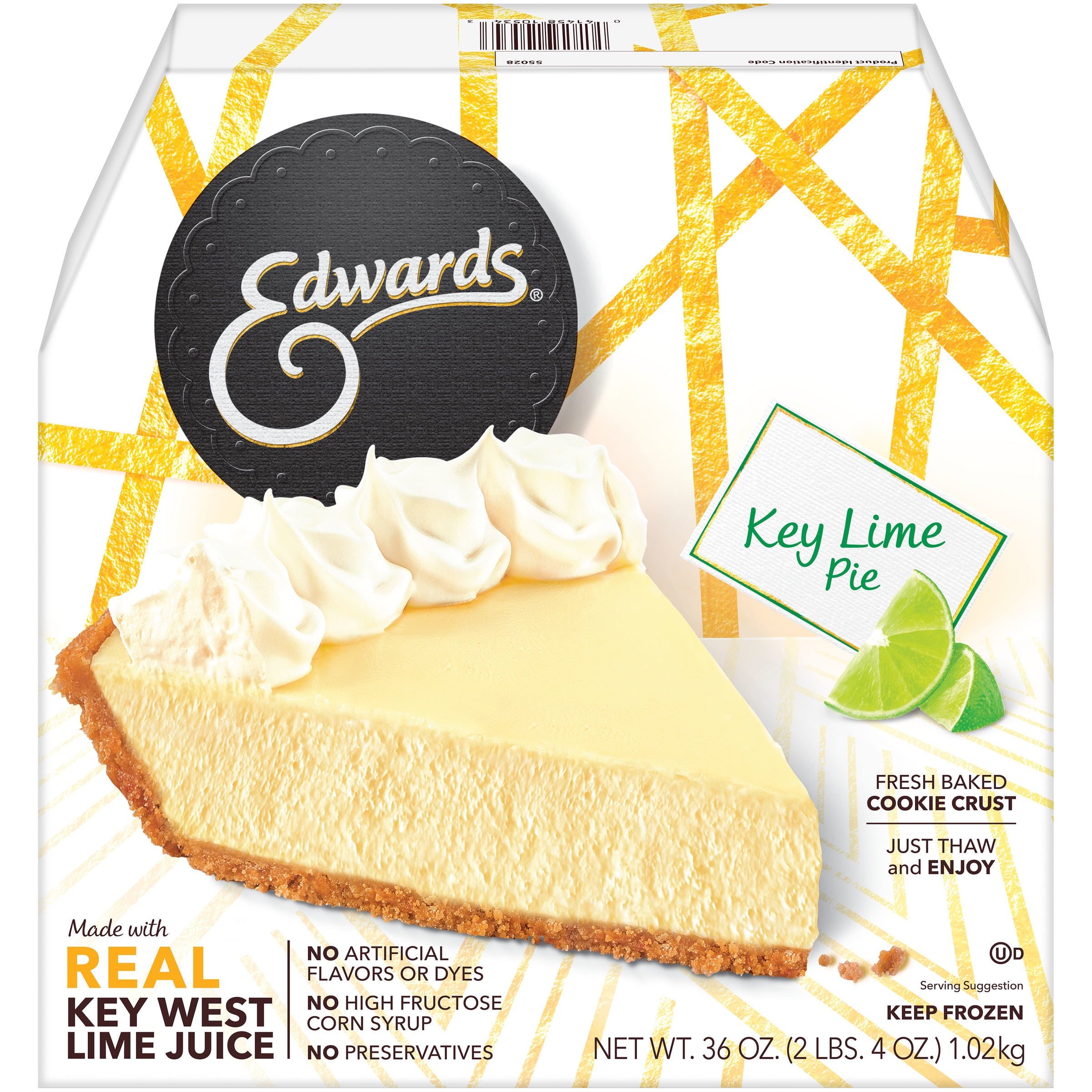 Edwards Desserts Key Lime Pie 36 00 Oz Walmart Com Walmart Com