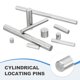 thumbnail image 4 of Uxcell 14 piezas pasador de espiga 5mm x 85mm soporte de estante pasador de acero inoxidable 304, 4 of 6