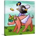 thumbnail image 2 of "Uh Oh No Go Dodo" Painting Print on Wrapped Canvas, 2 of 5