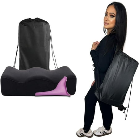Bombshell Booty Pillow - BBL Pillow After Surgery Sitting - Comfortable Butt Pillow with Drawstring Bag and Female Urinal - Butt Cushion for Long Sitting BBL Recovery Must Haves