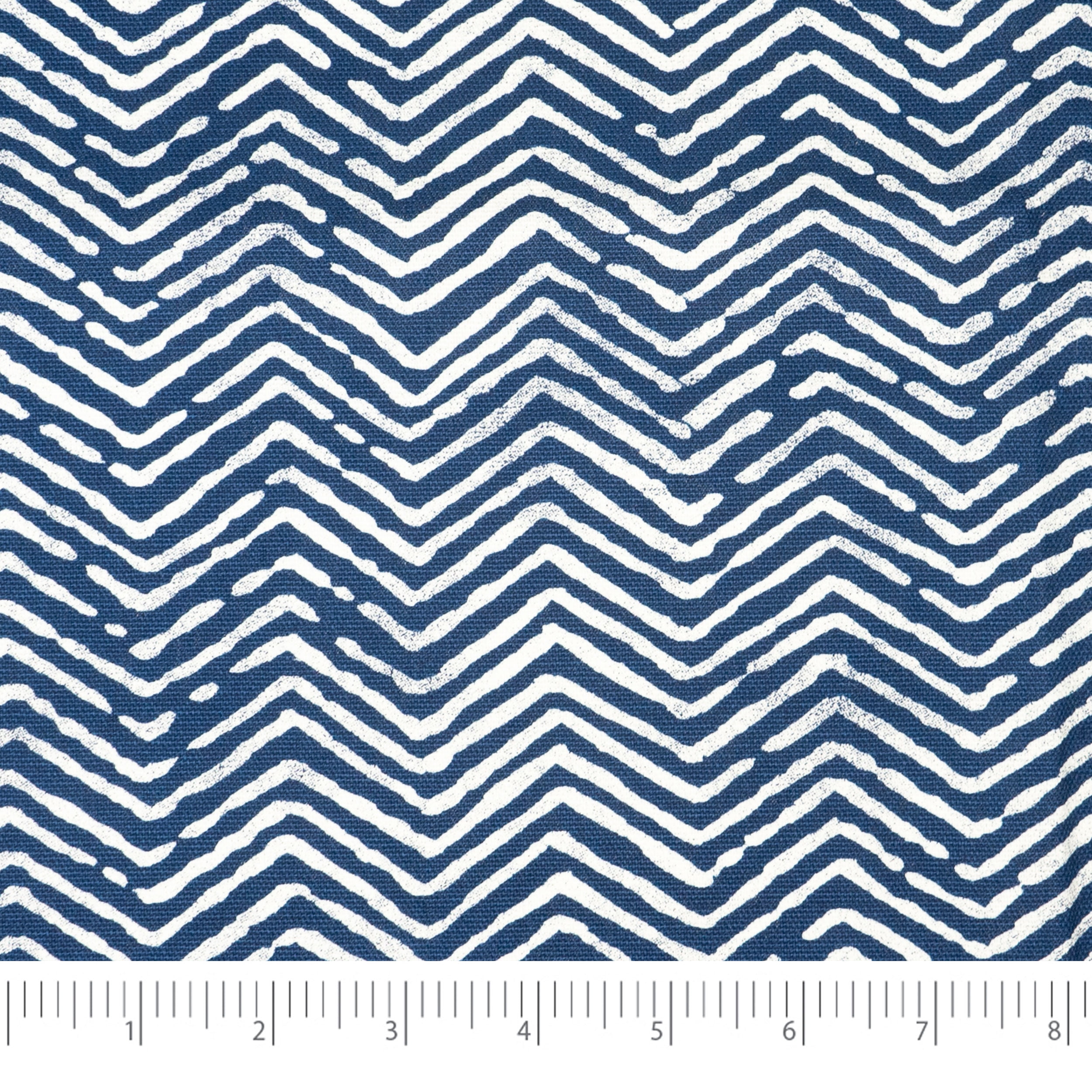 Waverly Inspirations Cotton Duck 45" x 2 Yds Herringbone Navy Color Sewing Fabric, 1 Piece