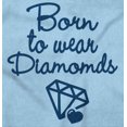 thumbnail image 2 of Born To Wear Diamonds Cute Cursive Bodysuit Jumper Girls Infant Baby Brisco Brands 18M, 2 of 7