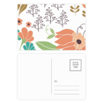 thumbnail image 1 of White Orange Flower Paint Postcard Set Birthday Mailing Thanks Greeting Card, 1 of 3