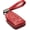 Red, variant on Genuine Leather Smart Key Fob Remote Case with Leather Key Strap Compatible for Cadillac Escalade 2021- 2025 (6-Button, Black/Red)
