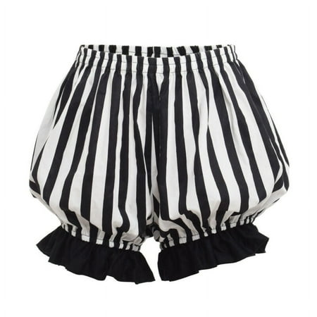 GRACEART Summer Women Safety Pants Bottoms Striped Shorts Lolita Girls Bloomers Pants