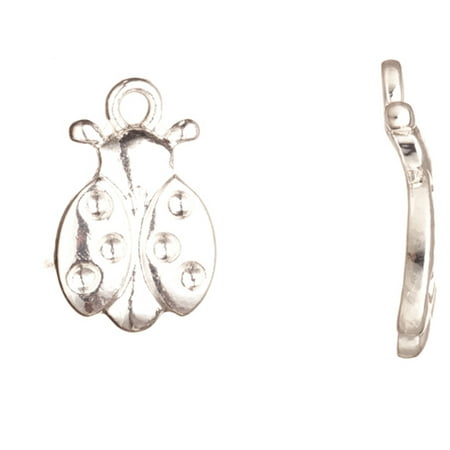 - Charms, Silver-Plated Ladybug Crystal Setting 20x13mm Fits 7pcs ss6.5/Pp14 Swarovski Crystals 6pcs/pack (3-Pack Value Bundle), SAVE $2
