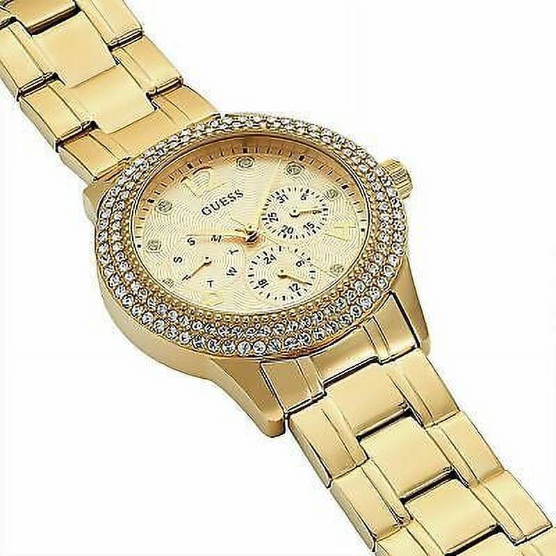 GUESS LADIES GOLD TONE CASE GOLD TONE STAINLESS STEEL WATCH U1097L2 - image 2 of 4