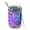 Purple and Blue Tie Dye Pattern, variant on Blue and White Tie Dye Pattern Wide Mouth Tumbler 1 Pack, Vacuum Insulated Vacuum Insulated Drink Tumbler Durable Powder Coating Gifts Ideas for Home Office Outdoor Car Travel