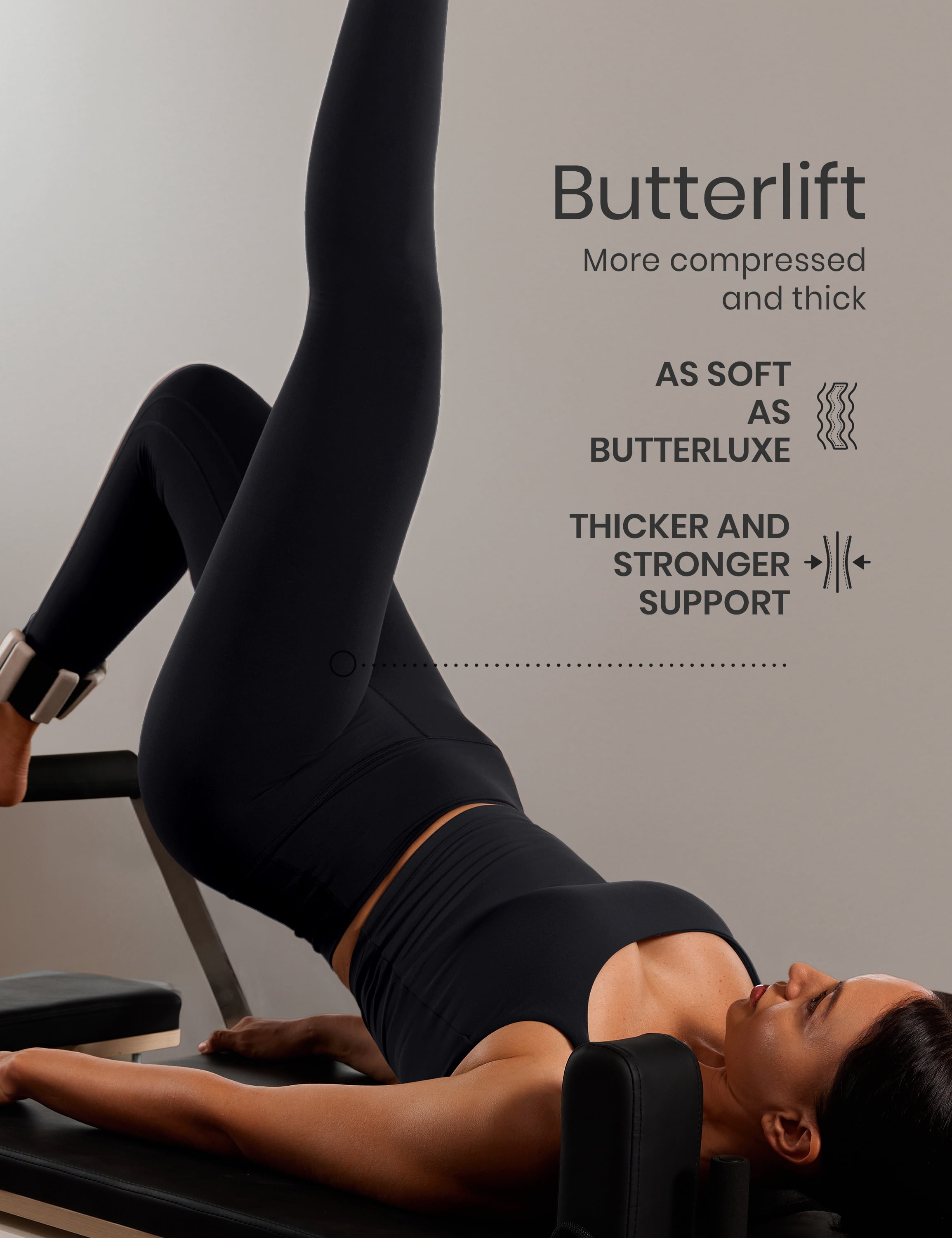 CRZ YOGA Butterlift Workout Leggings 25" High Waisted Pilates Gym Athletic Womens Yoga Pants