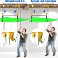 thumbnail image 2 of 2 Pack  Kayak Hoist for Garage Ceiling Storage, Heavy Duty Pulley System with 85 lbs Capacity for Lightweight Kayaks, Ladders, Bikes, Surfboards, 2 of 6
