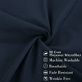 thumbnail image 3 of 2 Pack Queen Pillowcases Soft 1800 Microfiber Pillow Case with Envelope Closure, Navy Bedding Pillow Covers, 3 of 6